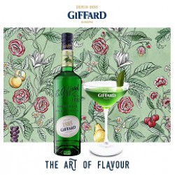 Indulge in the cool and refreshing flavors of Giffard Creme de Menthe, a true classic in mixology...