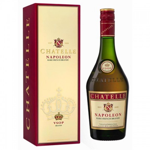 Chatelle Napoleon VSOP Brandy - litre (Giftbox)