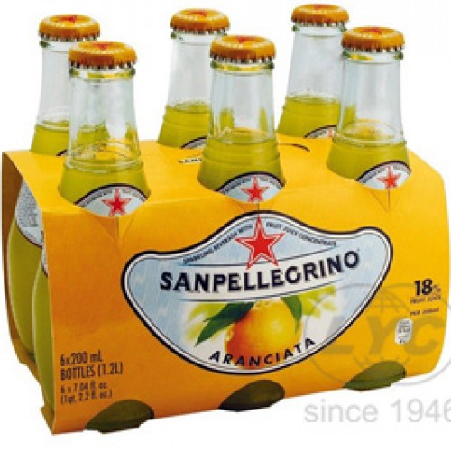 San Pellegrino Orange Carbonated Fruit Drinks - per case