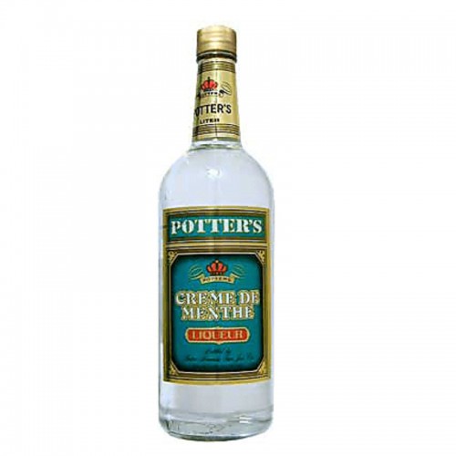 Potter's Creme de Menthe (White) - litre