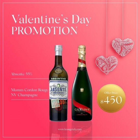 Absente 55% + Mumm Cordon Rouge NV Absente 55% + Mumm Cordon Rouge NV