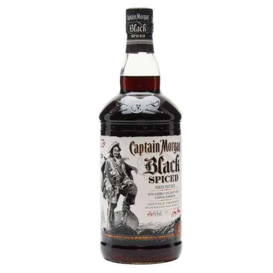 Captain Morgan Black Spiced Rum - litre Captain Morgan Black Spiced Rum - litre