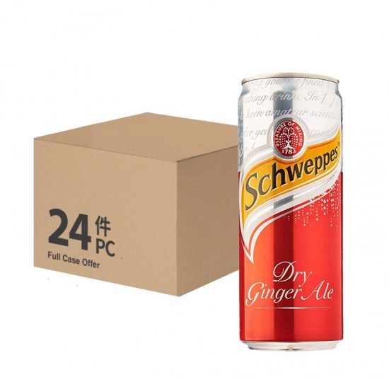 Schweppes Dry Ginger Ale (can) - per case