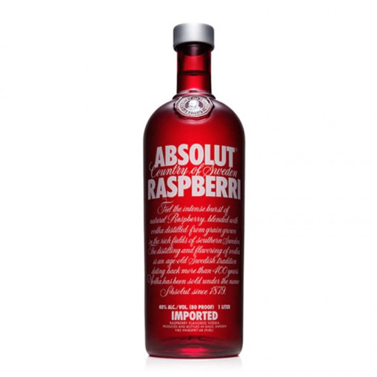 Absolut Vodka (Raspberri) - litre