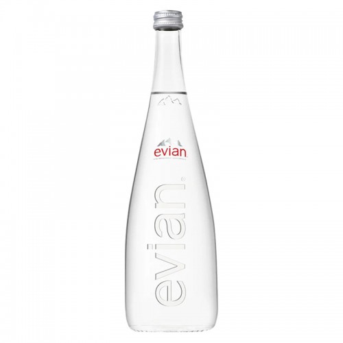 Evian Mineral Water (750ml)  glass bottle - per case