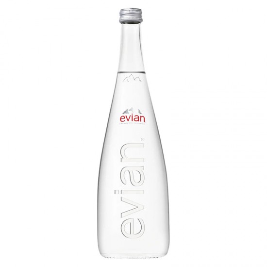 Evian Mineral Water (750ml)  glass bottle - per case