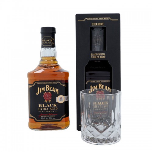 Jim Beam Black Label Bourbon (giftbox with glass)